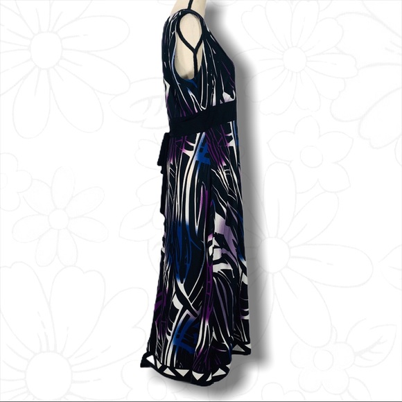 Glamour Multi Color Tiger Print Dress - Sz 16 - Picture 5 of 15